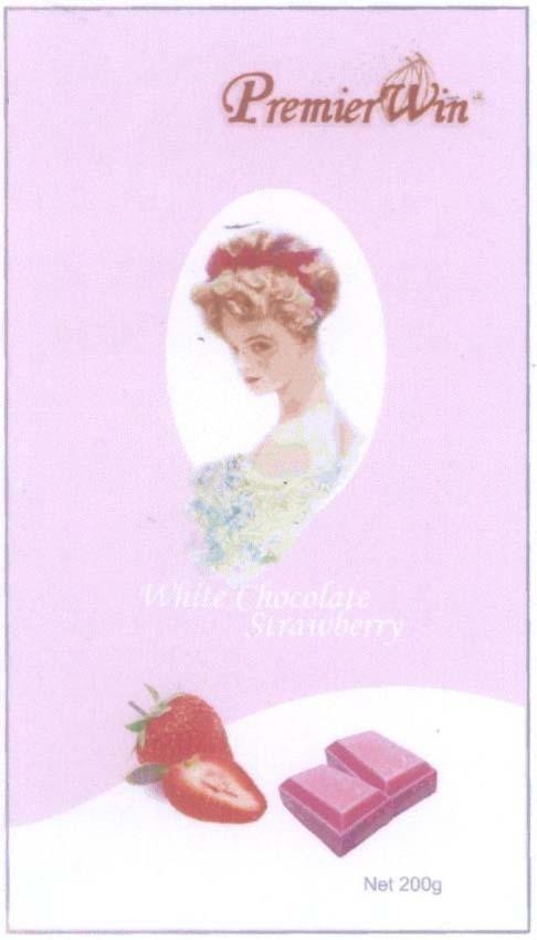 Mẫu nhãn hiệu PremierWin White Chocolate Strawberry