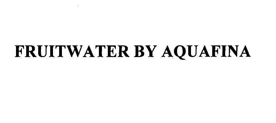 Mẫu nhãn hiệu FRUITWATER BY AQUAFINA