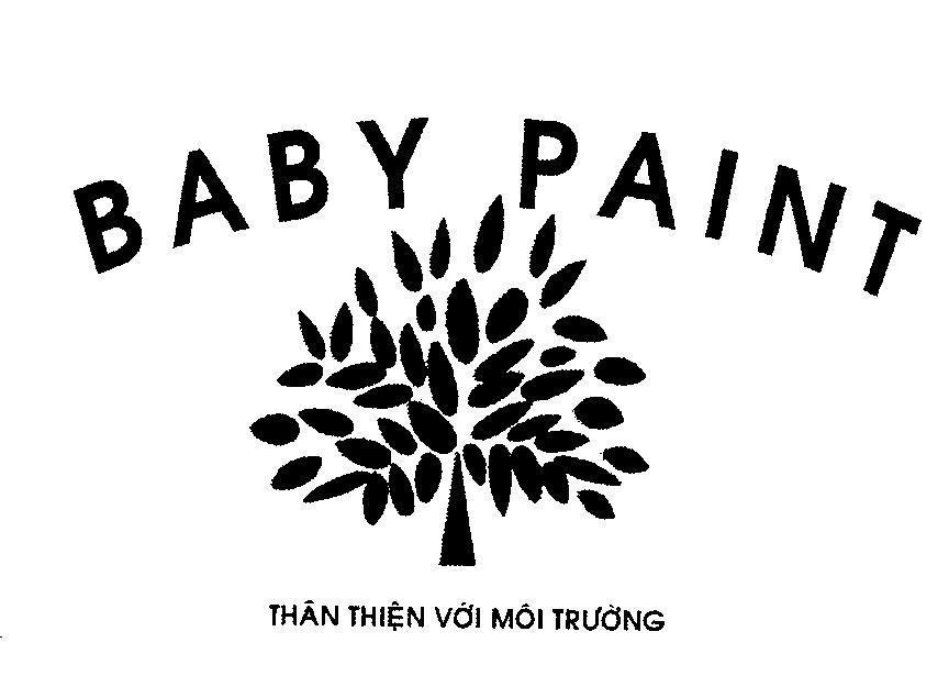 Mẫu nhãn hiệu BABY PAINT Thân thiện với môi trường