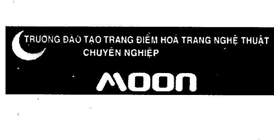Mẫu nhãn hiệu MOON Trường đào tạo trang điểm hoá trang nghệ thuật chuyên nghiệp