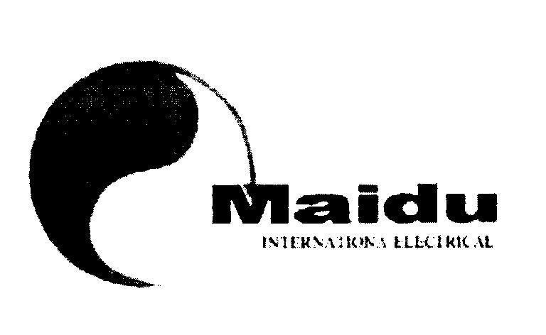 Mẫu nhãn hiệu MAIDU INTERNATIONAL ELECTRICAL