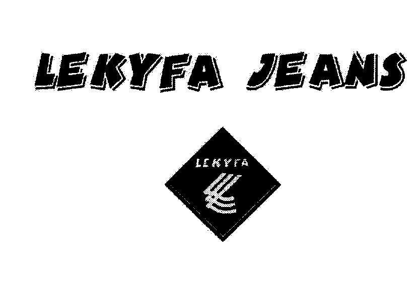 Mẫu nhãn hiệu LEKYFA L JEANS