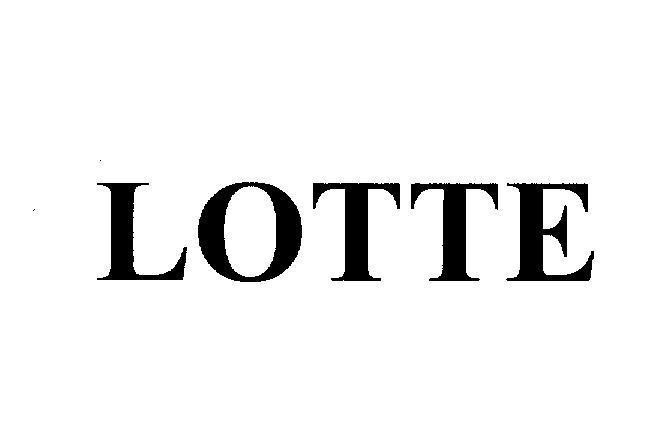 Mẫu nhãn hiệu LOTTE