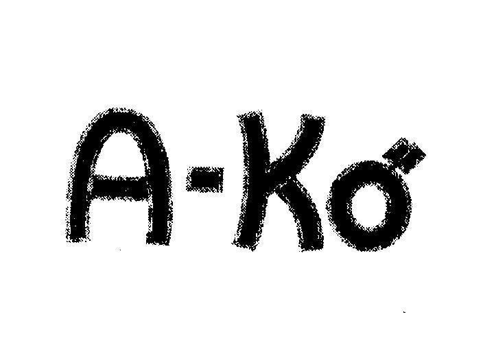 Mẫu nhãn hiệu A-Ko