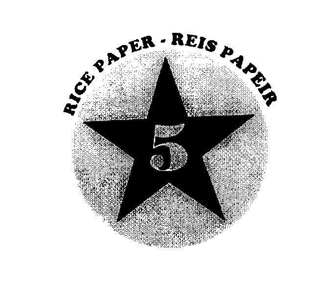 Mẫu nhãn hiệu 5 RICE PAPER - REIS PAPEIR