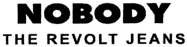 Mẫu nhãn hiệu NOBODY THE REVOLT JEANS