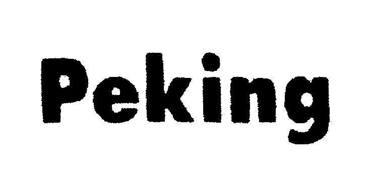 Mẫu nhãn hiệu PEKING