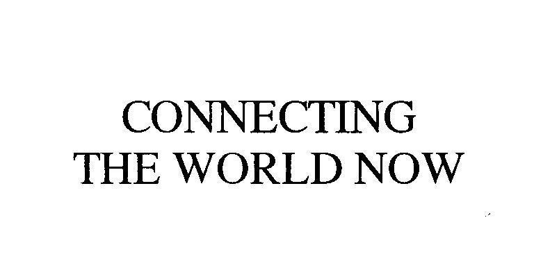 Mẫu nhãn hiệu CONNECTING THE WORLD NOW