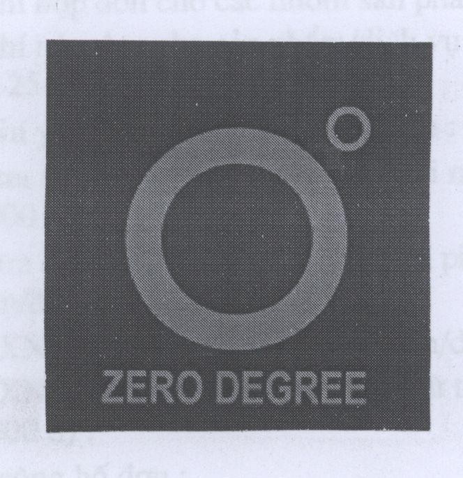 Mẫu nhãn hiệu O ZERO DEGREE