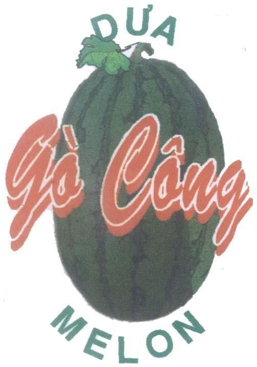 Mẫu nhãn hiệu Dưa Gò Công MELON