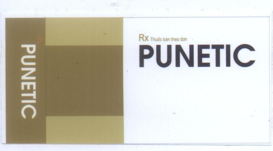 Mẫu nhãn hiệu PUNETIC Rx