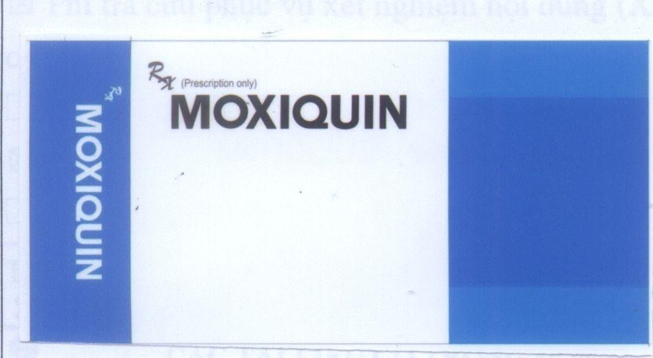 Mẫu nhãn hiệu MOXIQUIN Rx