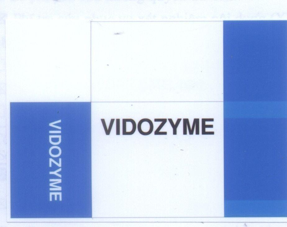 Mẫu nhãn hiệu VIDOZYME