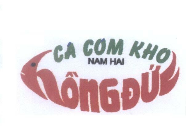 Mẫu nhãn hiệu Hồng Đức CA COM KHO NAM HAI