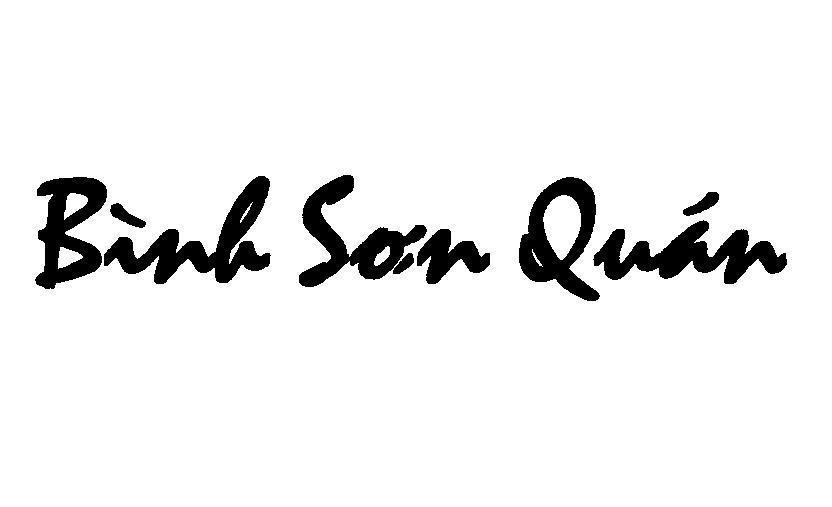 Mẫu nhãn hiệu Bình Sơn Quán
