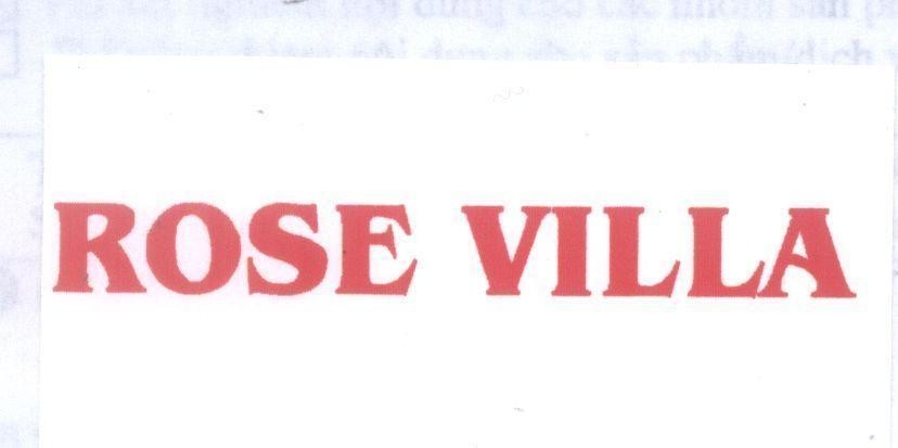 Mẫu nhãn hiệu ROSE VILLA