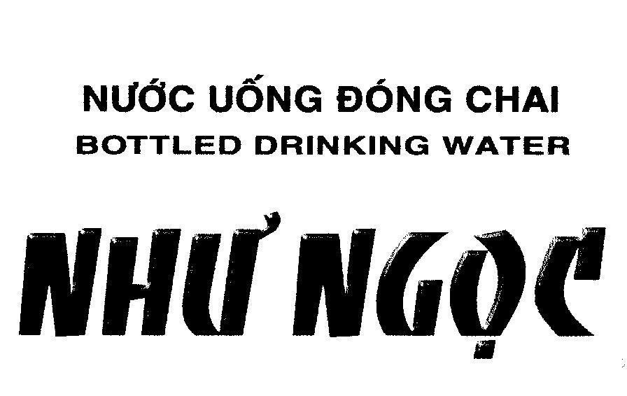 Mẫu nhãn hiệu Như Ngọc Nước uống đóng chai BOTTLED DRINKING WATER