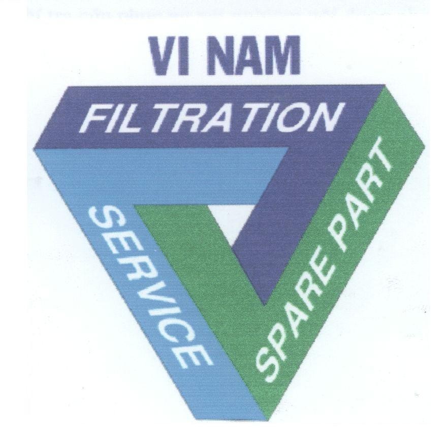 Mẫu nhãn hiệu VI NAM FILTRATION SERVICE SPARE PART