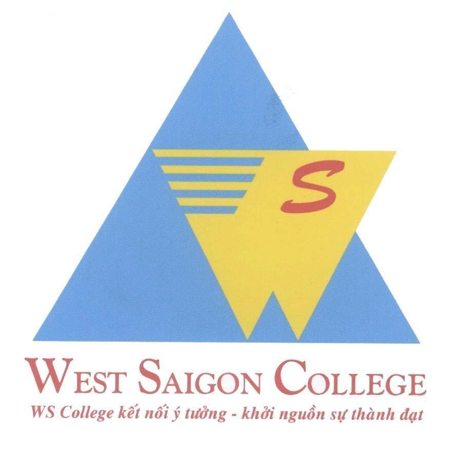 Mẫu nhãn hiệu W S WEST SAIGON COLLEGE WS College kết nối ý tưởng - khởi nguồn sự thành đạt