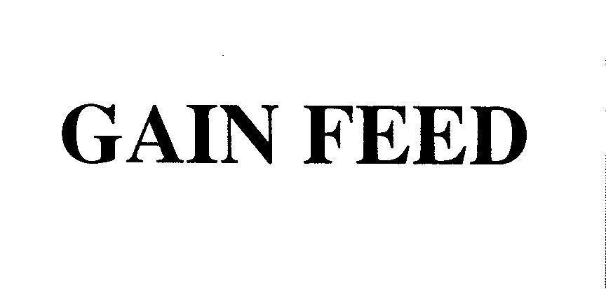 Mẫu nhãn hiệu GAIN FEED
