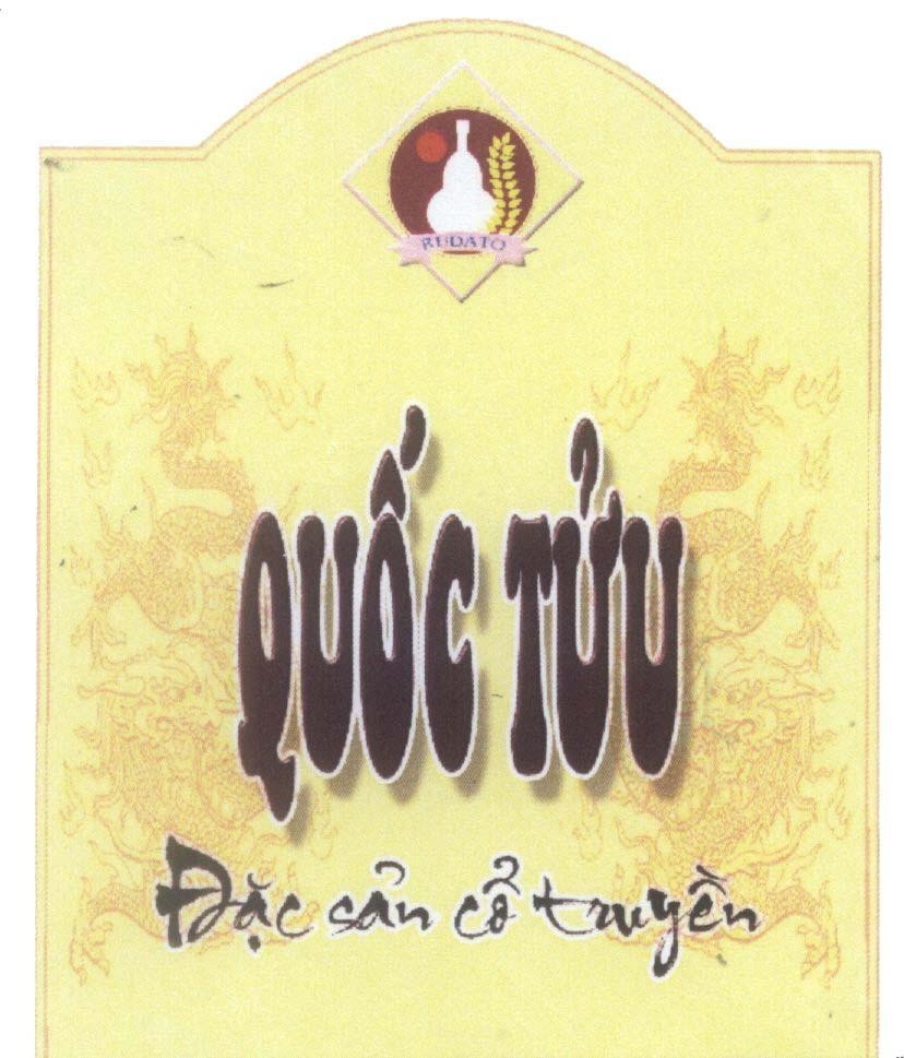 Mẫu nhãn hiệu Quốc Tửu RUDATO Đặc sản cổ truyền