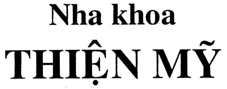 Mẫu nhãn hiệu Nha khoa Thiện Mỹ