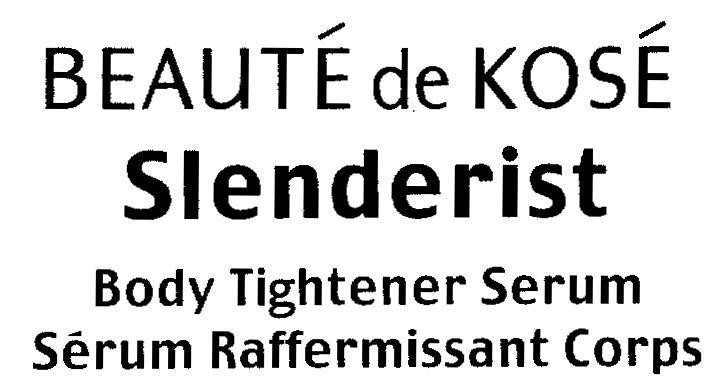 Mẫu nhãn hiệu BEAUTE de KOSE Slenderist Body Tightener Serum Sérum Raffermissant Corps