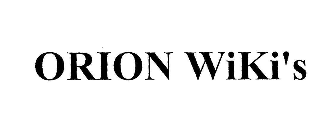 Mẫu nhãn hiệu ORION WiKi's