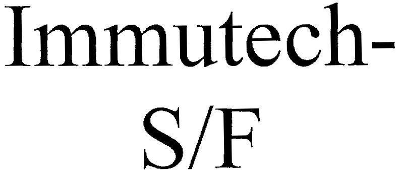 Mẫu nhãn hiệu IMMUTECH - S/F
