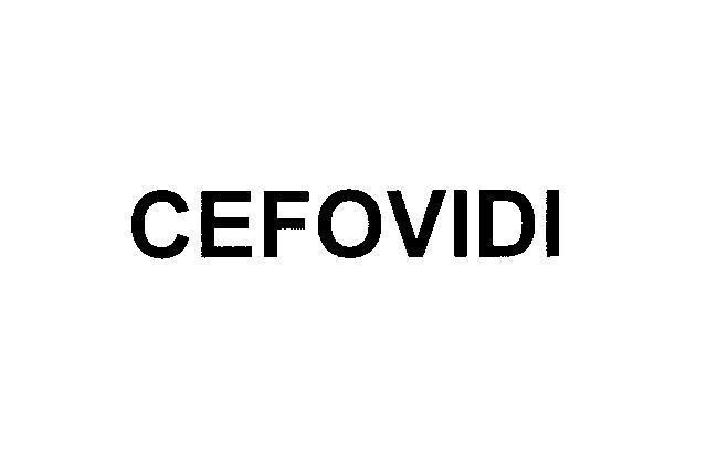 Mẫu nhãn hiệu CEFOVIDI