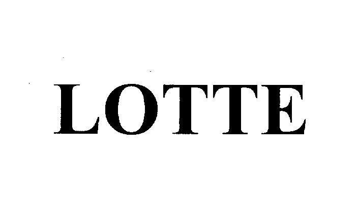Mẫu nhãn hiệu LOTTE