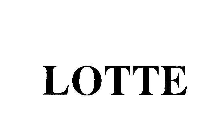 Mẫu nhãn hiệu LOTTE