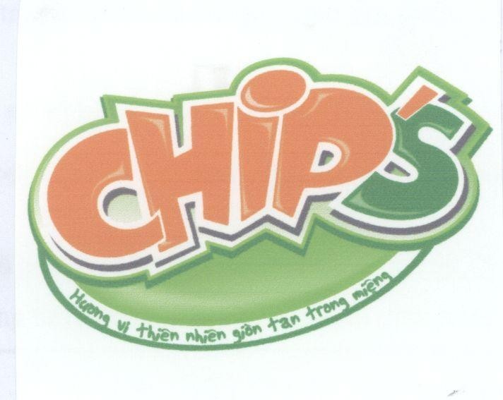 Mẫu nhãn hiệu CHIPS Hương vị thiên nhiên giòn tan trong miệng