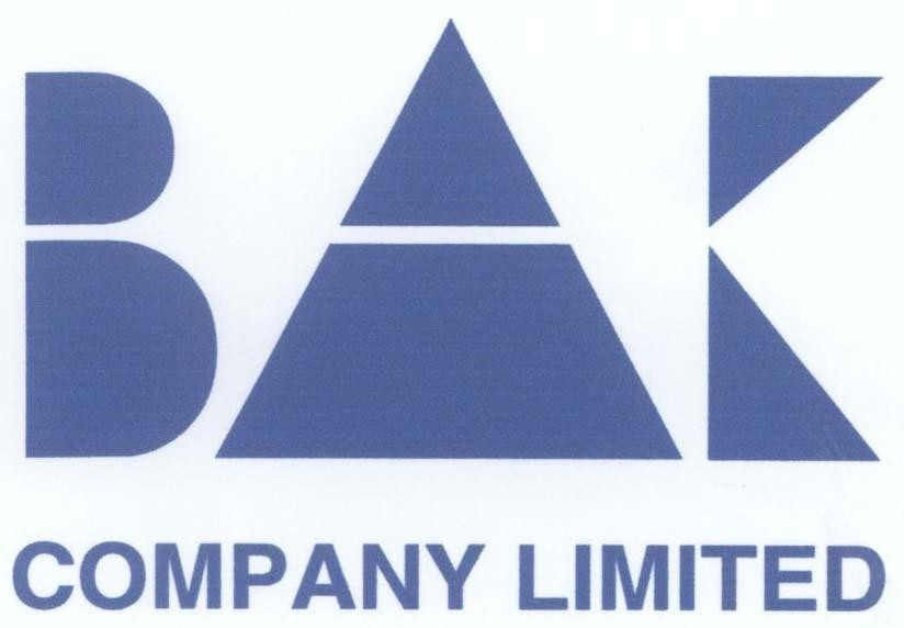 Mẫu nhãn hiệu BAK COMPANY LIMITED