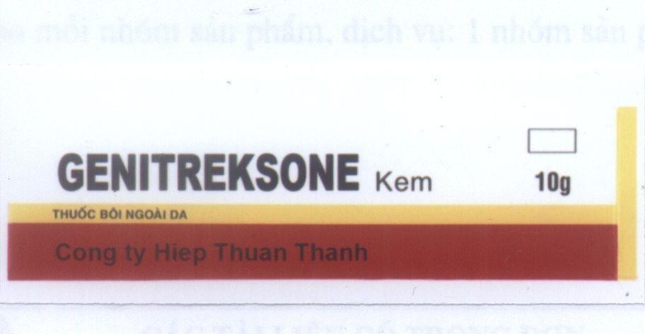 Mẫu nhãn hiệu GENITREKSONE Cong ty Hiep Thuan Thanh
