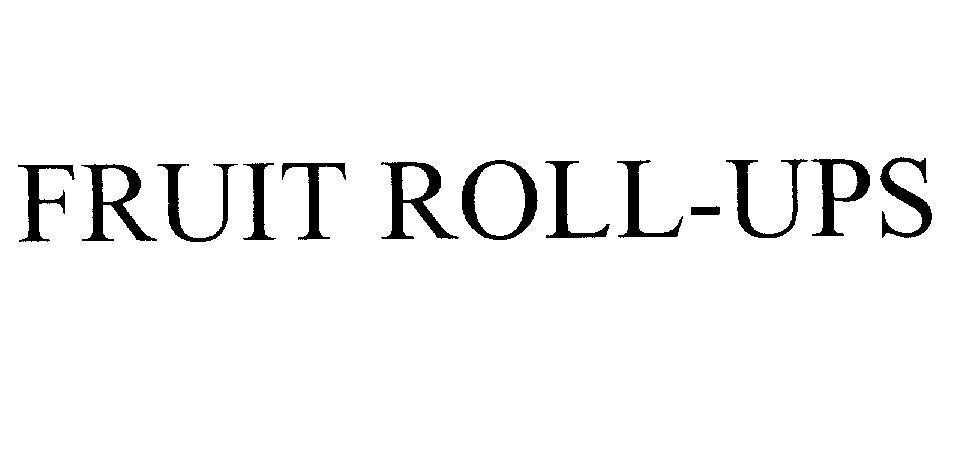 Mẫu nhãn hiệu FRUIT ROLL-UPS