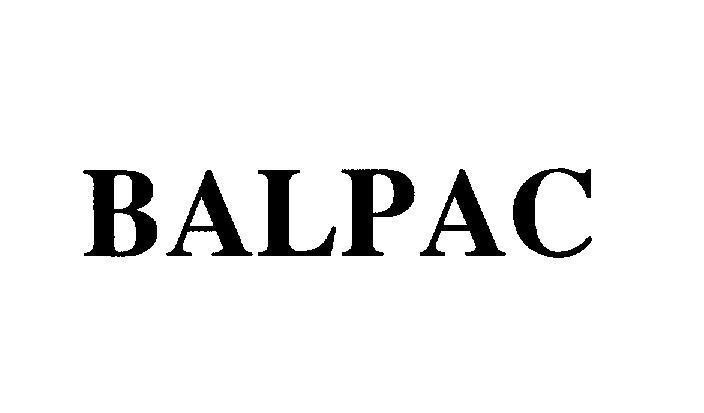 Mẫu nhãn hiệu BALPAC