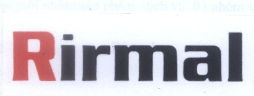 Mẫu nhãn hiệu Rirmal