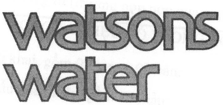 Mẫu nhãn hiệu WATSONS WATER