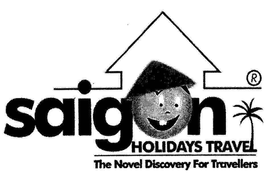Mẫu nhãn hiệu SAIGON HOLIDAYS TRAVEL THE NOVEL DISCOVERY FOR TRAVELLERS
