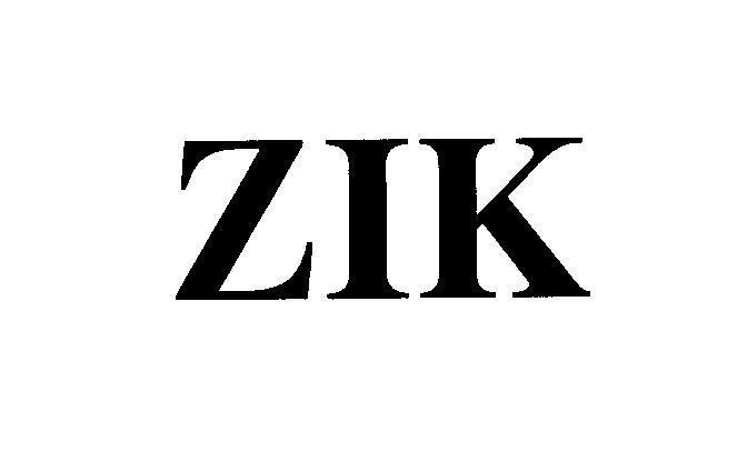 Mẫu nhãn hiệu ZIK