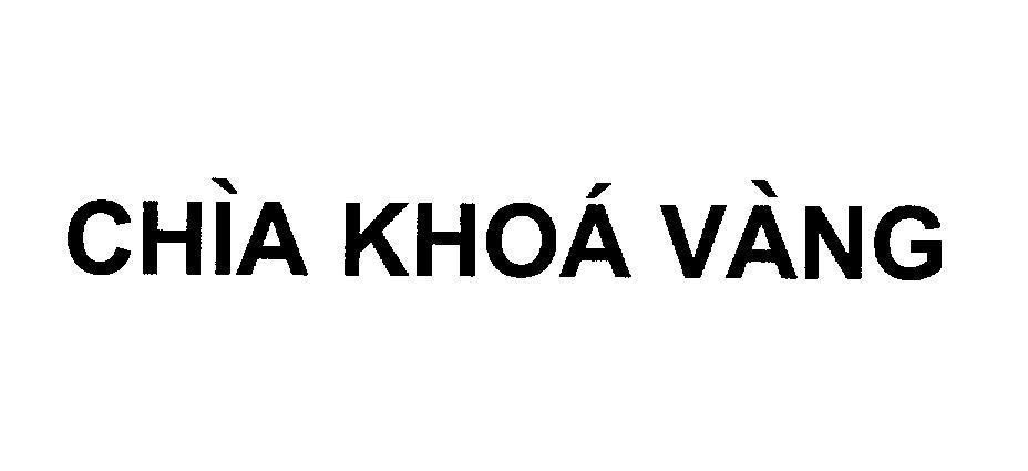 Mẫu nhãn hiệu Chìa Khoá Vàng