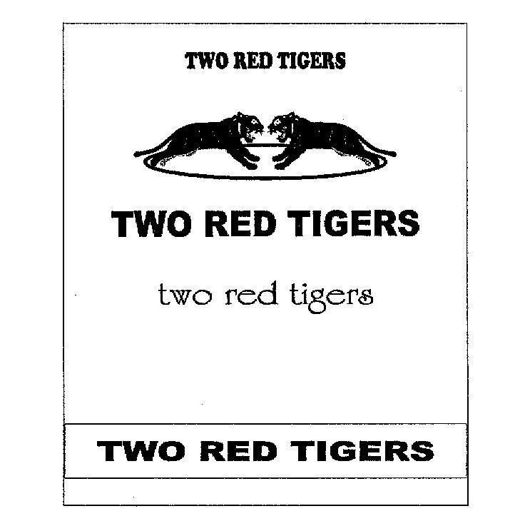 Mẫu nhãn hiệu TWO RED TIGERS
