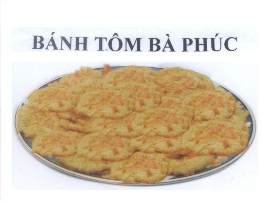 Mẫu nhãn hiệu Bánh Tôm Bà Phúc