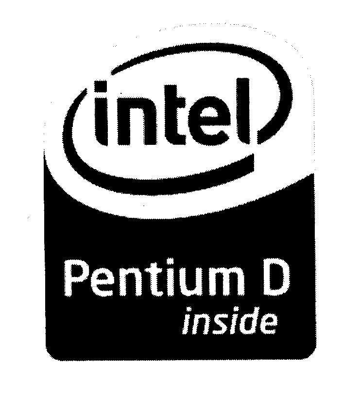 Mẫu nhãn hiệu intel Pentium D inside