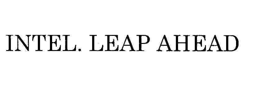 Mẫu nhãn hiệu INTEL. LEAP AHEAD
