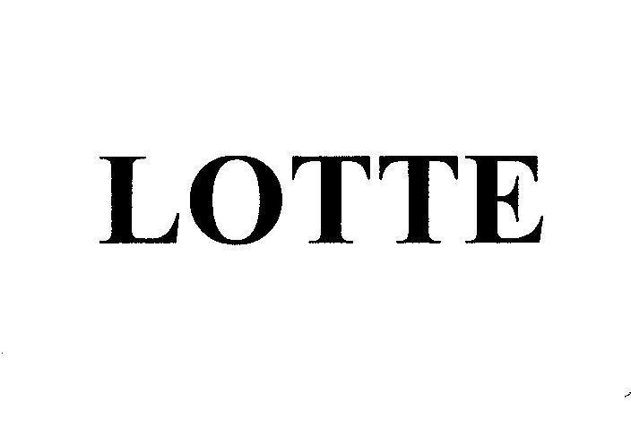 Mẫu nhãn hiệu LOTTE