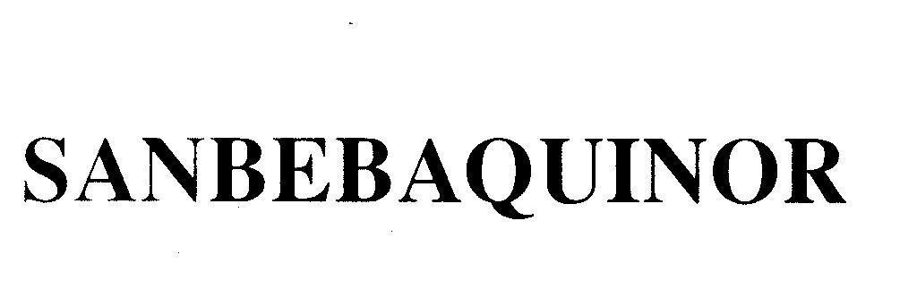 Mẫu nhãn hiệu SANBEBAQUINOR