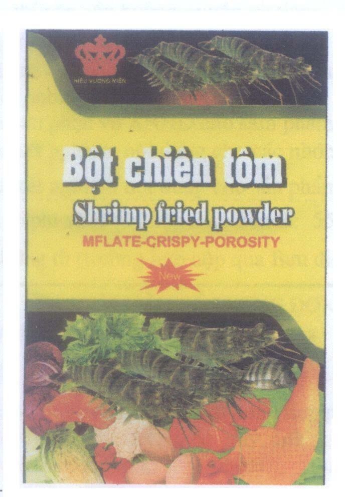 Mẫu nhãn hiệu Hiệu Vương Miện Bột Chiên Tôm MFLATE-CRISPY-POROSITY