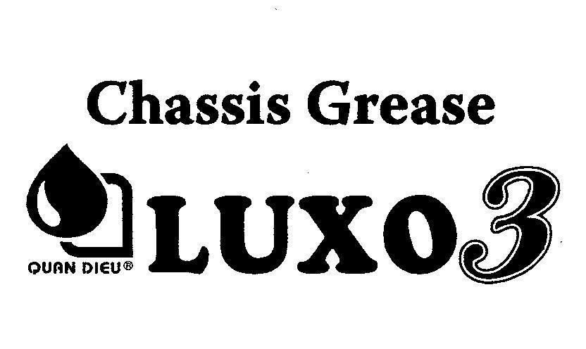 Mẫu nhãn hiệu QD QUAN DIEU LUXO 3 Chassis Grease